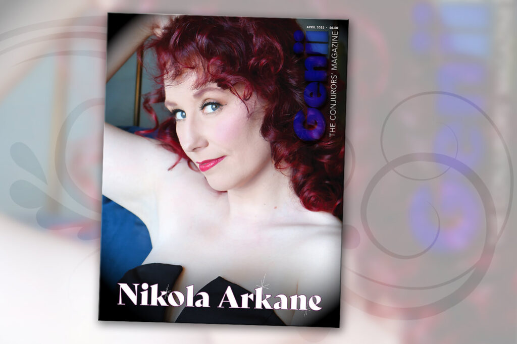 Nikola Arkane is a covergirl for Genii Magazine